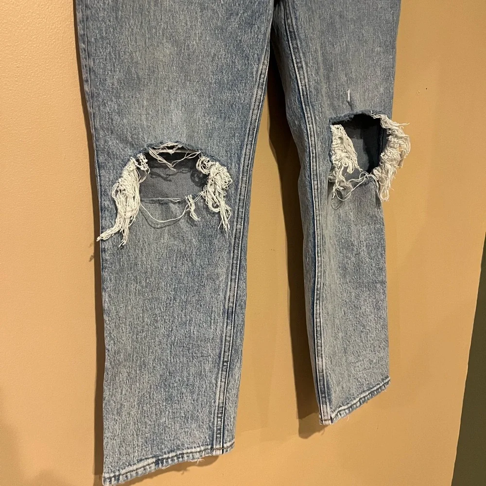 Abercrombie & Fitch Womens 90s Straight Ultra High Rise Curve Love Jeans 26/2 XS - Picture 5 of 8